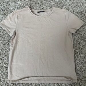 Zara Womens Beige Shirt Size Medium